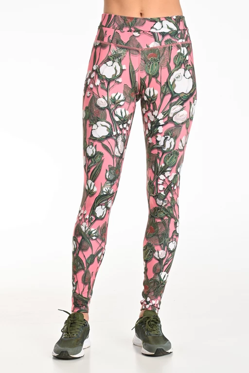 Leggings petite with waistband Pro Pink Fusion - Nessi Sportswear