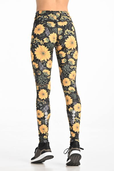 Leggings petite with waistband Pro Sunflowers