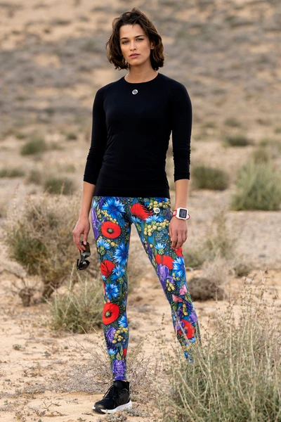 Legginsy regular z pasem Pro Meadow Mosaic