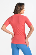 Oddychająca koszulka z krótkim rękawem Ultra Coral Pink - packshot