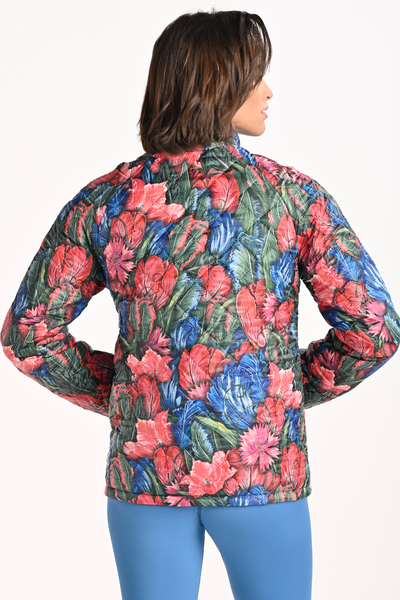 Women's quilted jacket Tulips