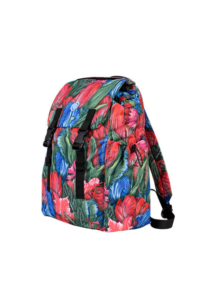 Women's sports backpack Tulips