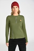 Ribbed cotton blouse Gwen Green - packshot