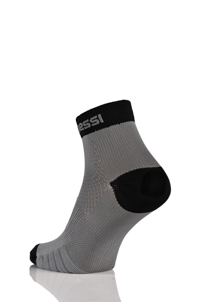 Breathable running socks Grey-Black