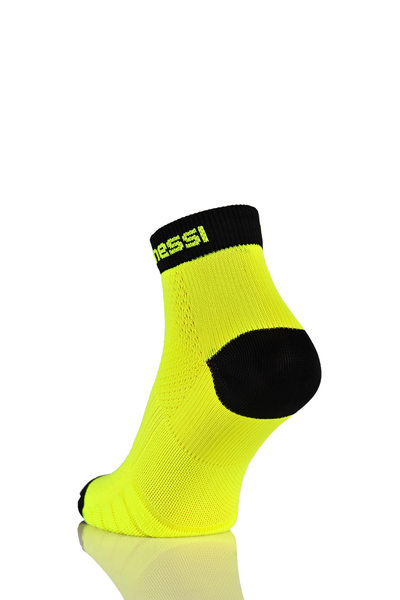 Breathable running socks Neon Yellow-Black