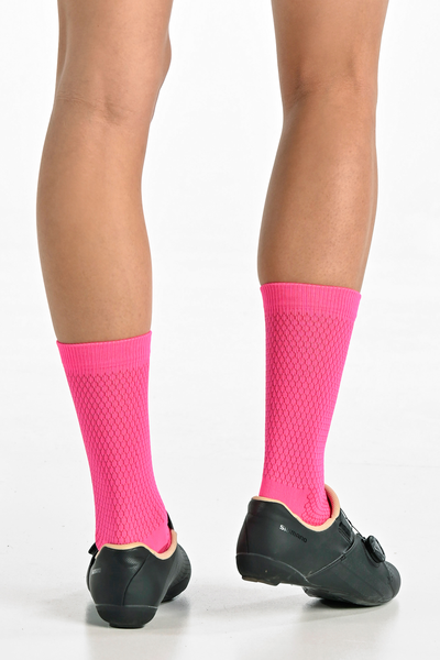 Cycling socks Neon Pink