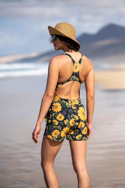 Women's sports shorts Sunflowers