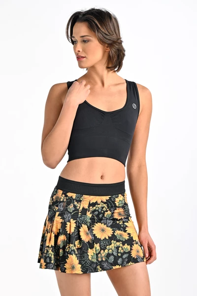 Spódnica sportowa z legginsami plisowana Sunflowers