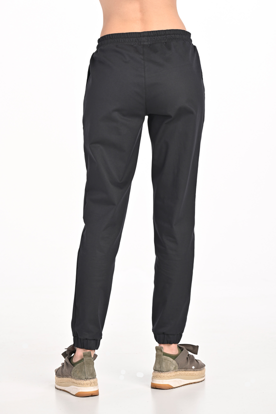 Spodnie joggery bawełniane Black - packshot