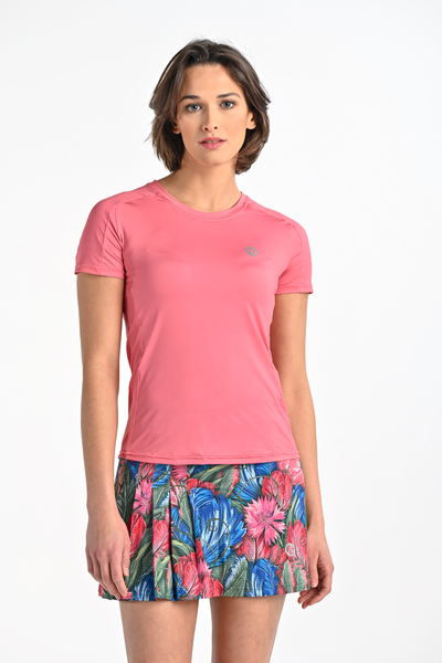 Sports T-shirt Basic Coral Pink