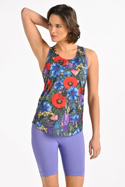 Tank top bokserka biodegradowalna Meadow Mosaic