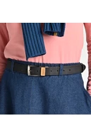 Women's belt made of natural cork Black - packshot