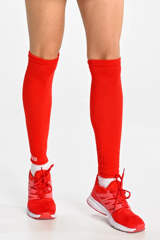 Women's leg warmers Red - packshot