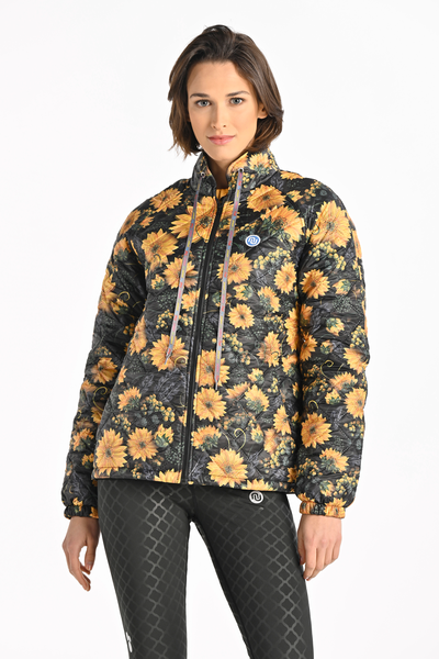 Women's quilted jacket Sunflowers