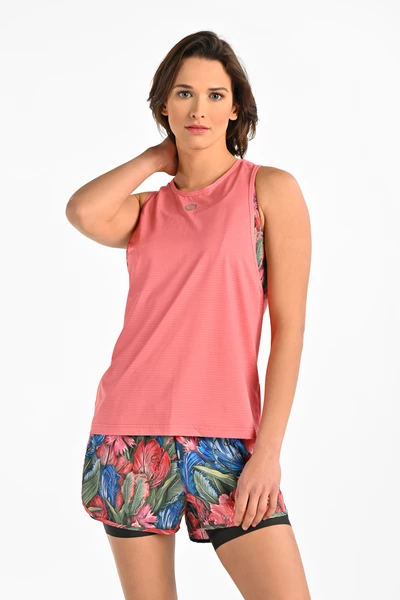 Women's sleeveless shirt Coral Pink