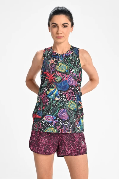 Women's sleeveless shirt Mosaic Sea