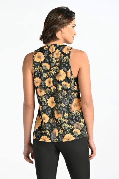 Women's sleeveless shirt Sunflowers
