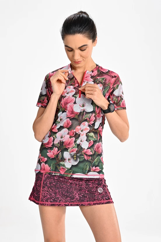 Women's sports T-shirt Zip Spring Magnolia - packshot