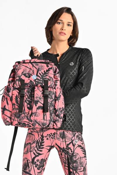 Women's sports backpack Ornamo Flower Coral