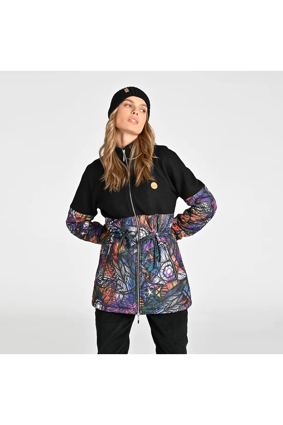 Women's winter jacket wool Frida Mosaic Aurora - packshot