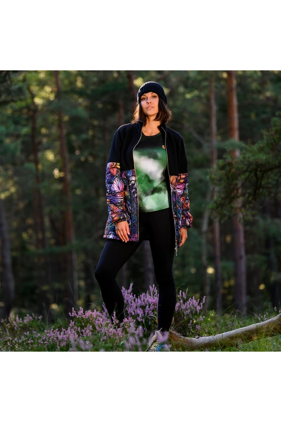 Women's winter jacket wool Frida Mosaic Aurora - packshot