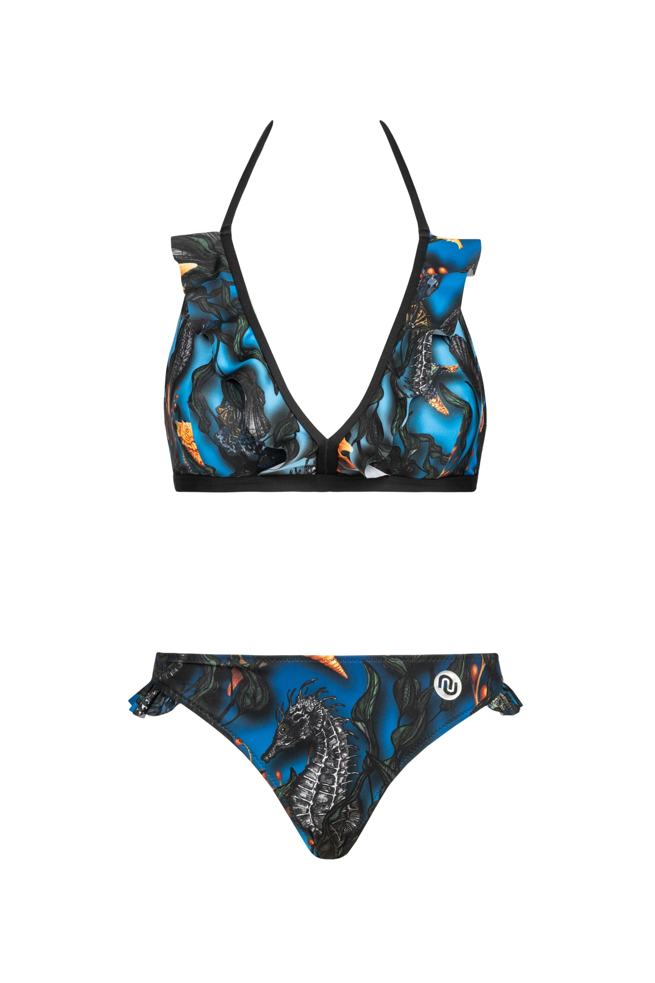 Figi bikini classic z falbanką Gold Reef - Nessi Sportswear