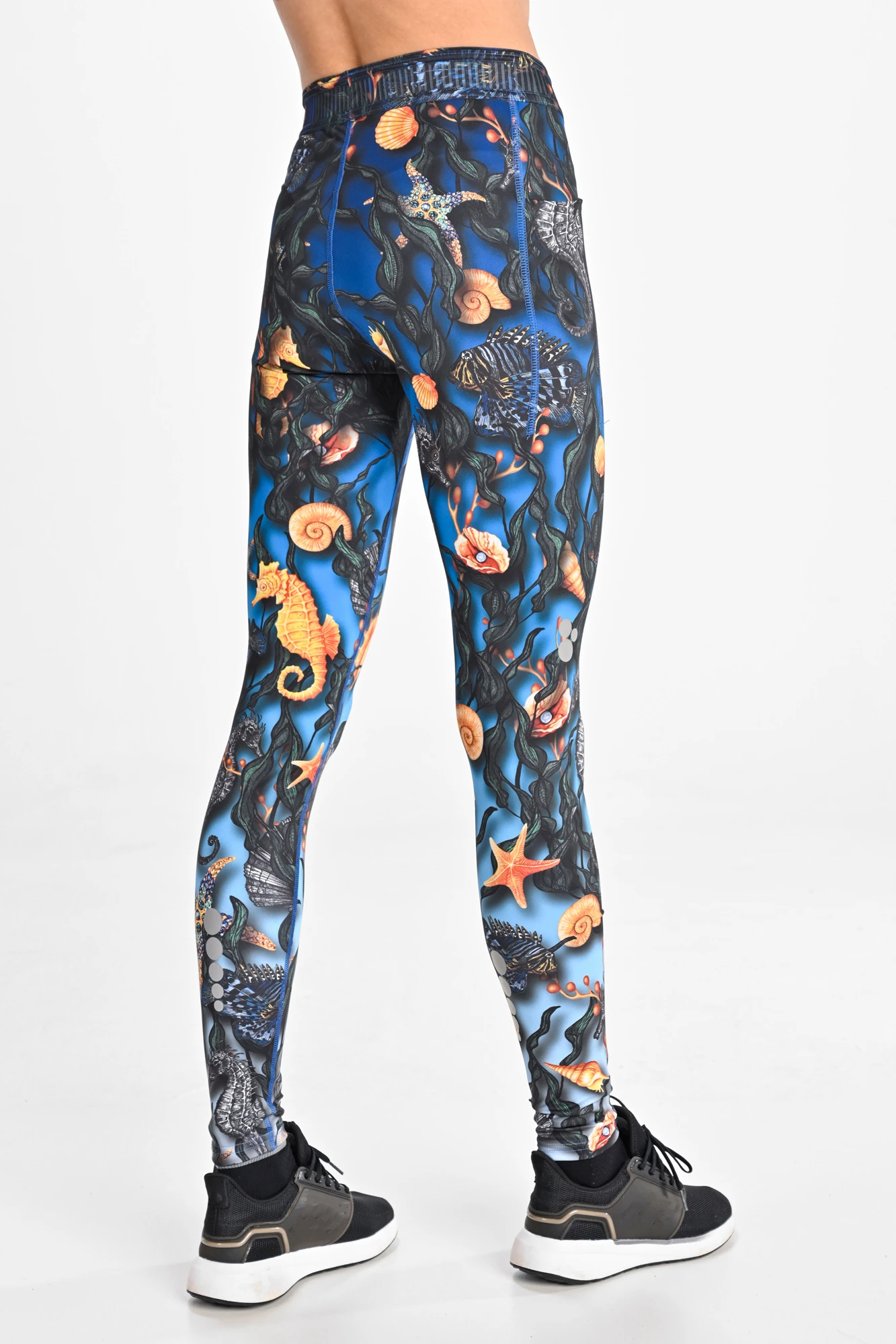 Dual Space leggings with side pockets Gold Reef Nessi Sportswear