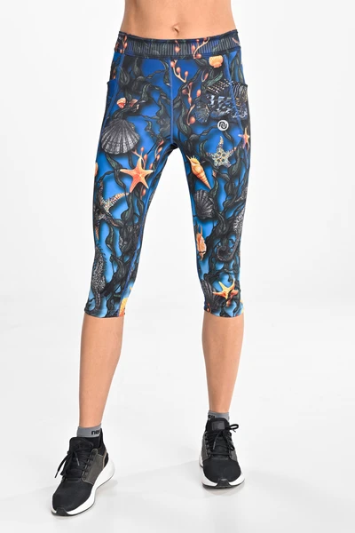 3/4 leggings with side pockets Gold Reef