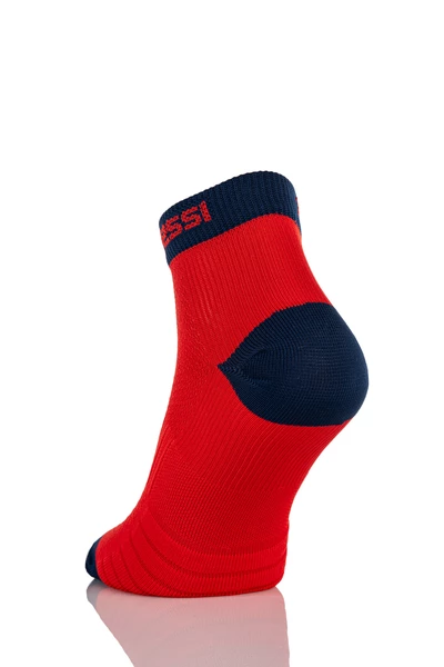 Seamless breathable socks Red-Navy