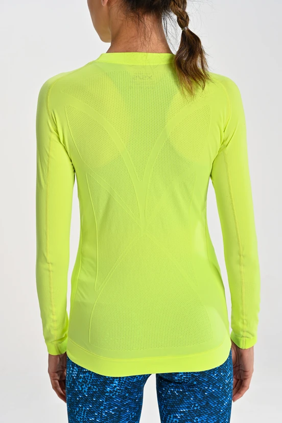 Breathable sports longsleeve Ultra GloYellow - packshot