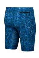 Krótkie legginsy męskie z taśmami stabilizującymi Blink Blue - packshot