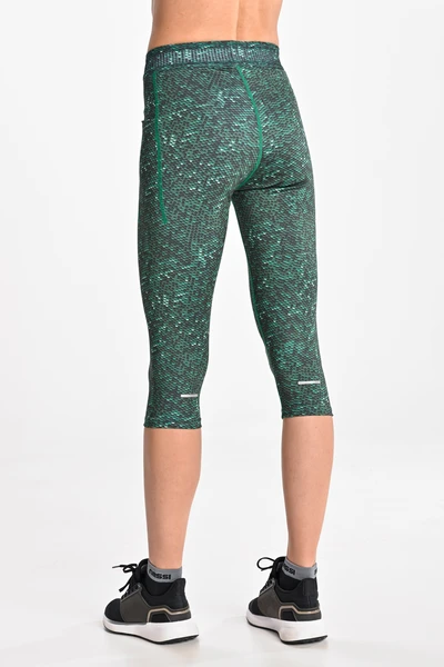3/4 Dual Space leggings with pockets on the sides Blink Green