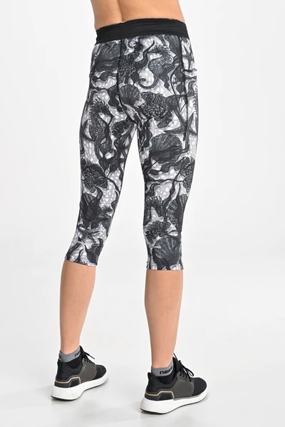 3/4 Dual Space leggings with pockets on the sides Ornamo Reef