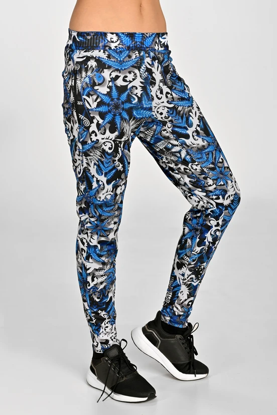 Ocieplane spodnie sportowe Mosaic Fern Blue - packshot