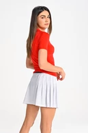 Pleated sport skirt with leggings White - packshot