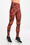 Regular leggings with waistband Ornamo Reef Red