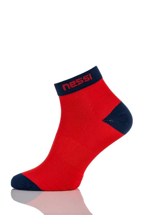 Seamless breathable socks Red-Navy - packshot