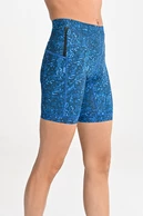Short leggings with stabilizing tapes Blink Blue - packshot