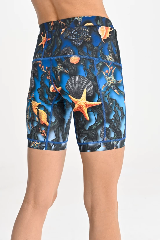 Short leggings with stabilizing tapes Gold Reef - packshot