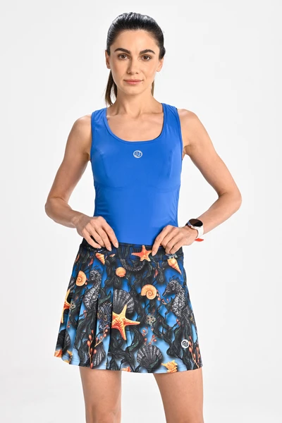 Pleated sport skirt with leggings Gold Reef