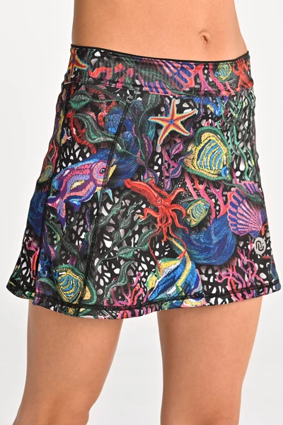 Running skirt with leggings Mosaic Sea
