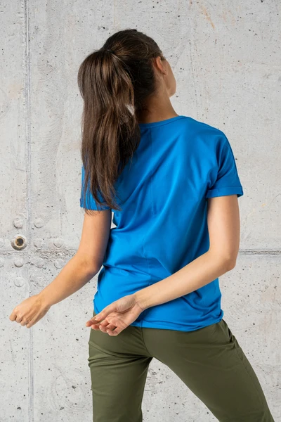 Koszulka #nessigirl bawełniana Loose Blue
