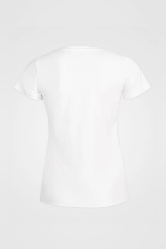 T-shirt damski Pure White z nadrukiem - packshot