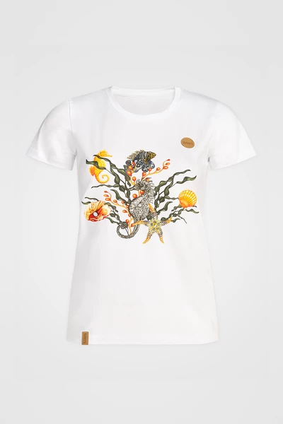 Women's t-shirt Pure White with print