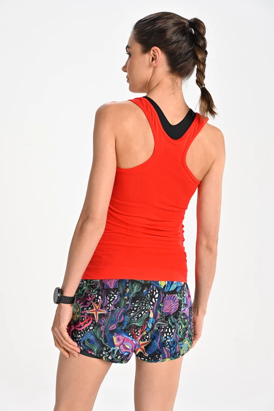 Women's sports shorts with leggings Mosaic Sea - packshot