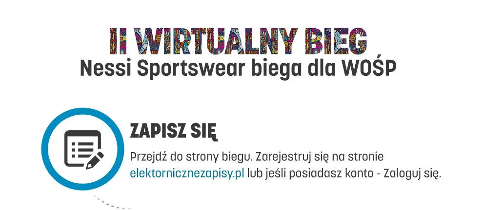 2 Wirtualny bieg Nessi Sportswear dla WOŚP